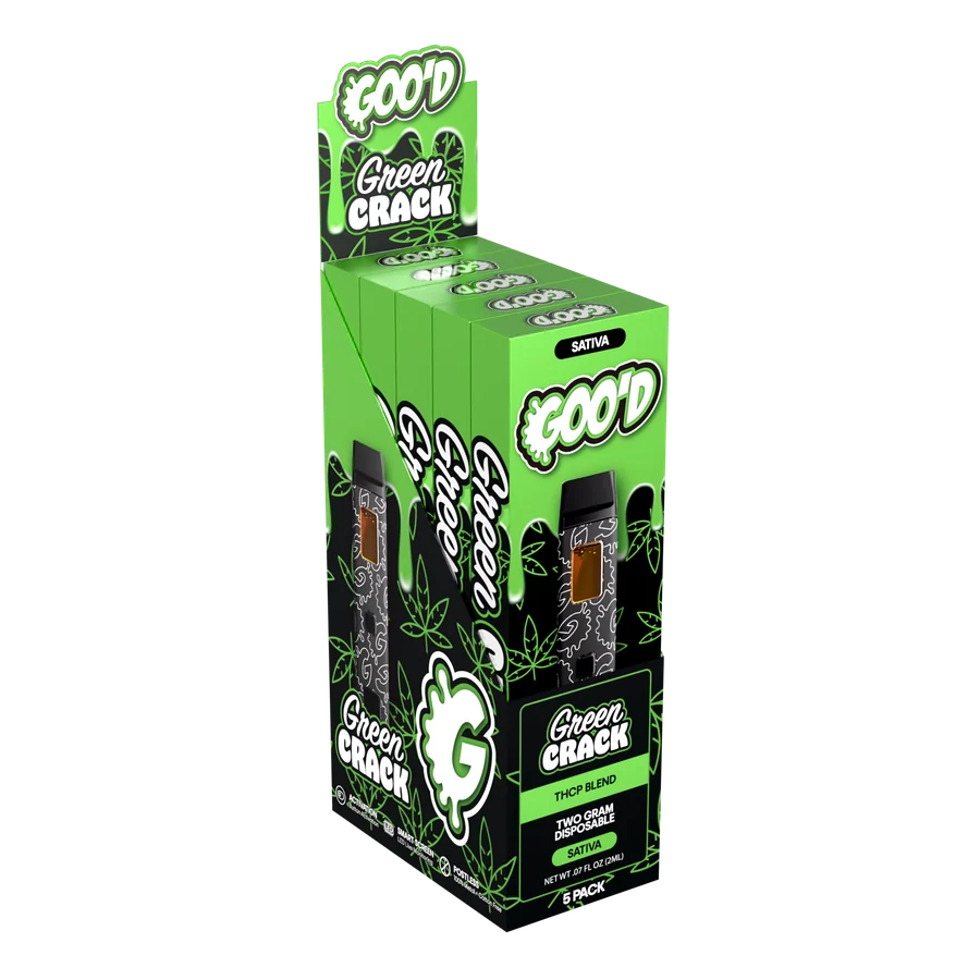 Goo'd 2g THC-P Blend Disposable - Green Crack