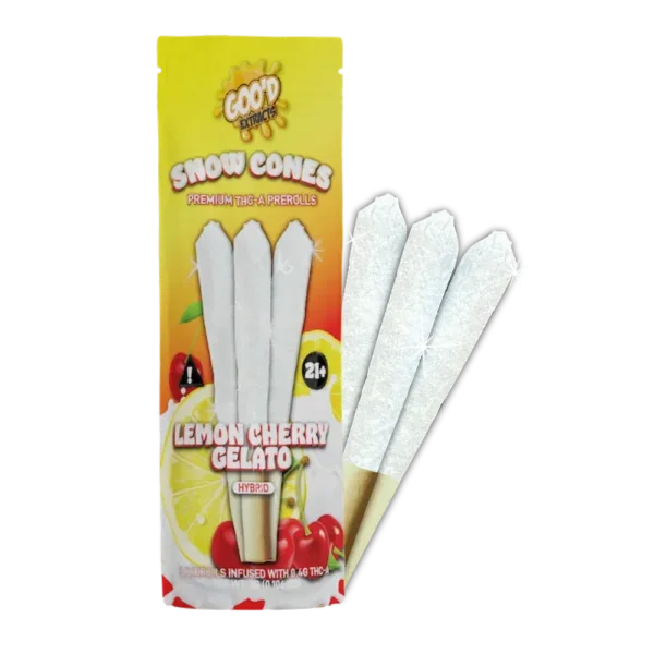 Goo'd Snow Cone Lemon Cherry Gelato pre-rolls